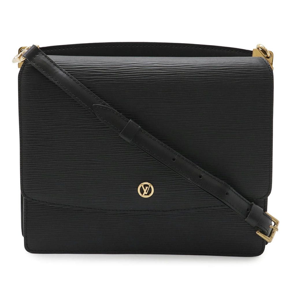 LOUIS VUITTON Epi Grenelle Crossbody Bag Clutch Leather Noir Black